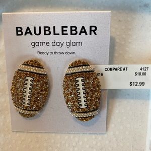Baublerbar football earrings